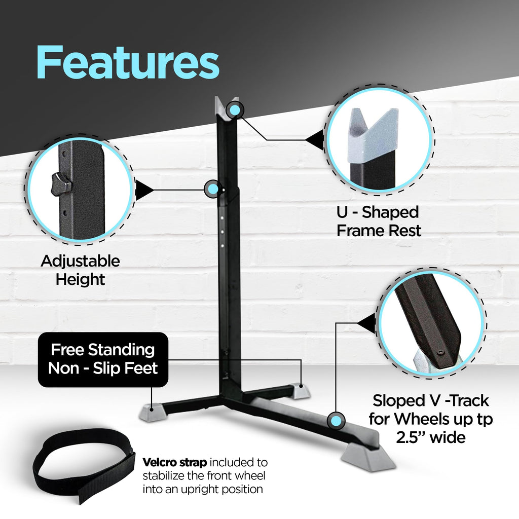 Bike Stand & Vertical Storage Rack By Bike Nook - The Original Vertical Bicycle Floor Stand For Garage Storage And Indoor And Ou