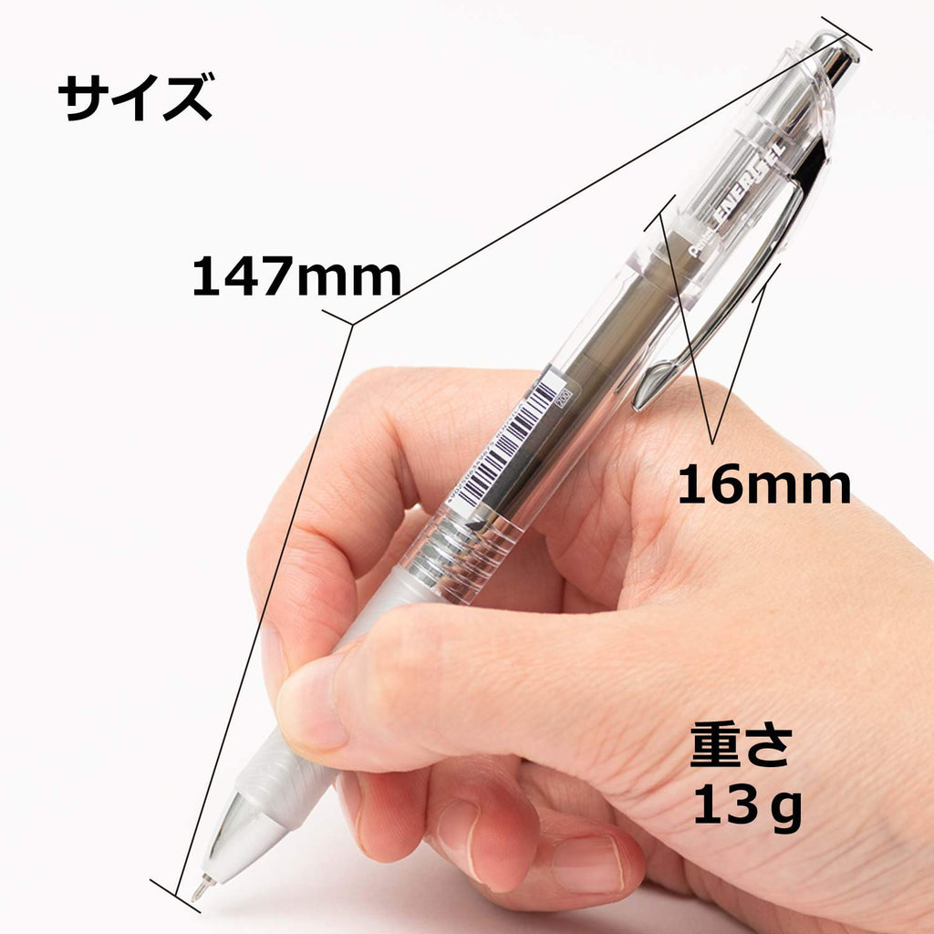 Pentel Energel Ink Ballpoint Pen, 002 Inches (05 Mm), 5 Colors