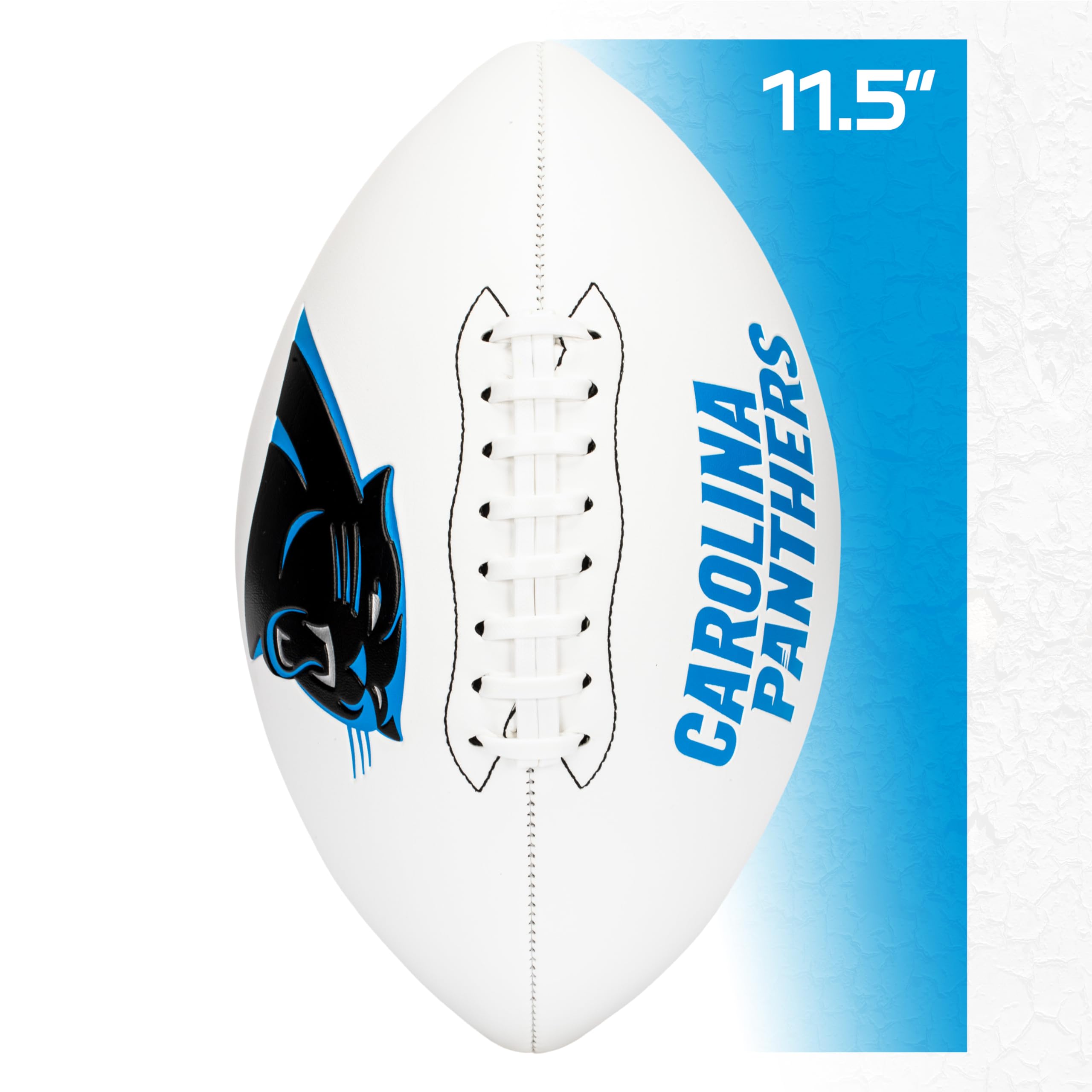 Franklin Sports Nfl Carolina Panthers Autograph Football - Official Size White Panel Souvenir Football For Autographs + Signatur