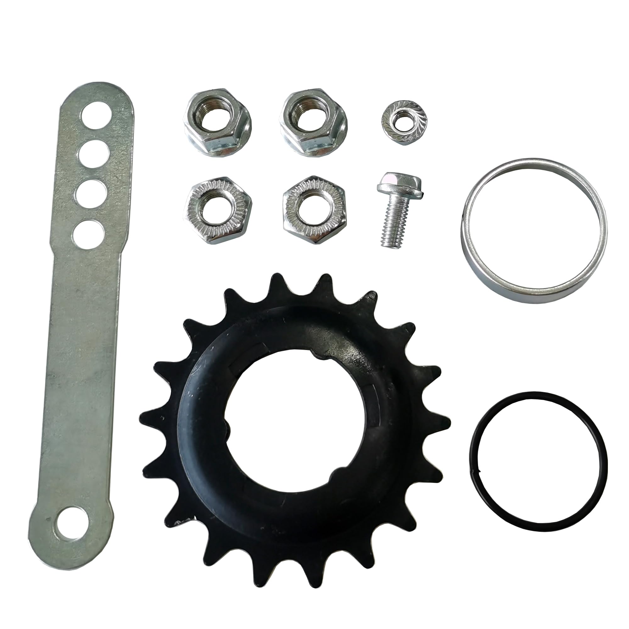DONSP1986 Bicycle Coaster Brake Hub Sprocket Kit/Bike Brake Rear Hub,(Silver 18T Kit)