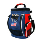 Intech Usa Golf Bag Cooler And Accessory Caddy, Small Mini Personal Portable Insulated 10 Can Soft Sided Cooler Bag For Golf Cou