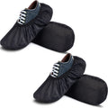 Satinior 2 Pairs Black Bowling Shoe Covers Non-Slip Bowling Shoe Covers Shoe Protector Covers For Bowling Adults (M)