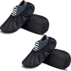Satinior 2 Pairs Black Bowling Shoe Covers Non-Slip Bowling Shoe Covers Shoe Protector Covers For Bowling Adults (M)