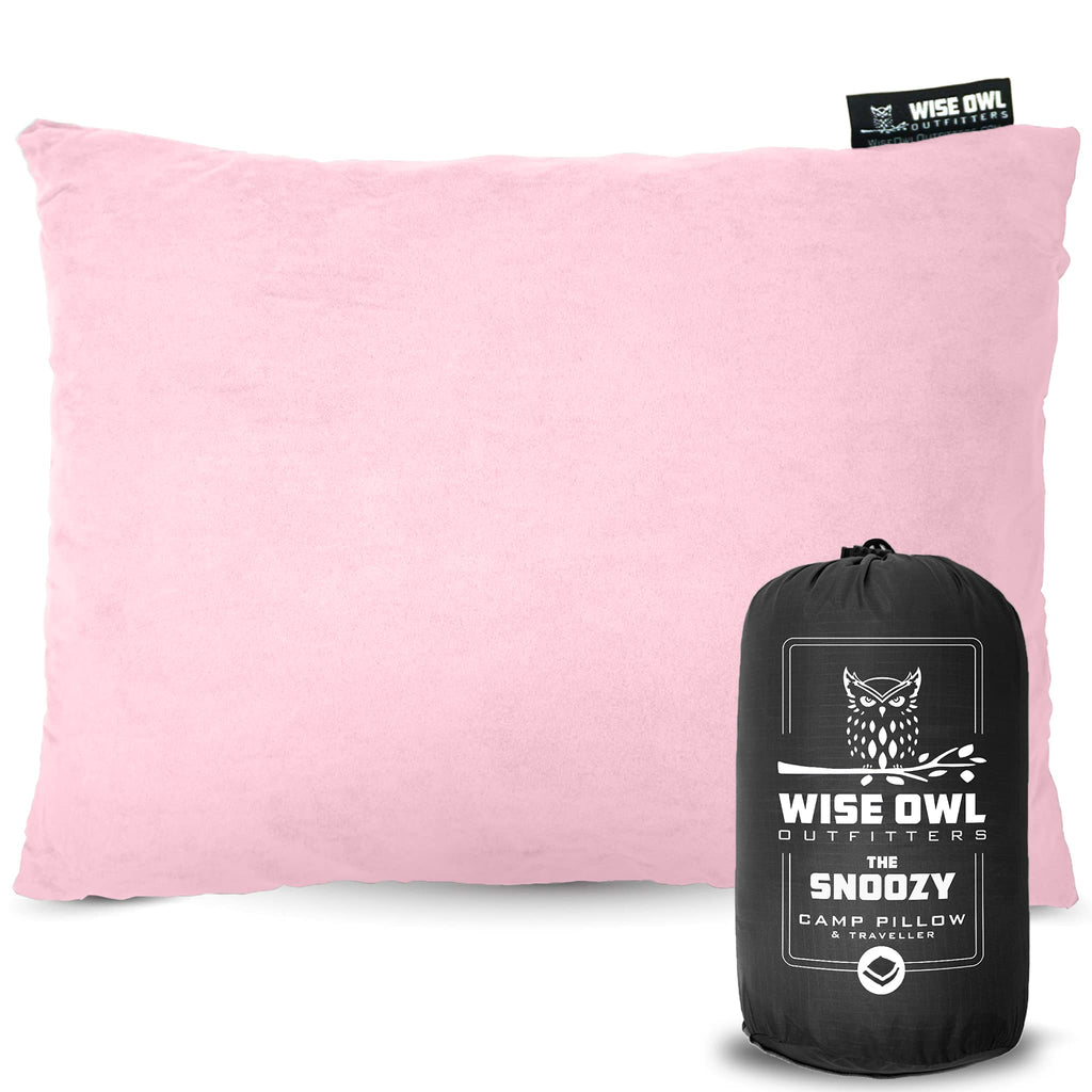 Wise Owl Outfitters Camping Pillow - Memory Foam Travel Pillow for Airplane Sleeping, Hiking, Backpacking & Outdoor Use - Small