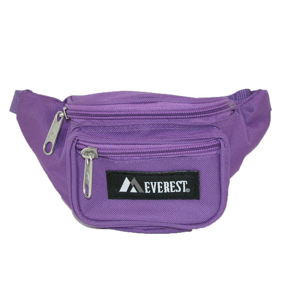 Everest Kids Fabric Adjustable Organizer Waist Pack, Purple