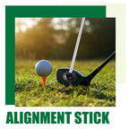 2 Pcs Golf Alignment Sticks Magnetic Golf Alignment Rods Golf Club Lie Angle Tool Plastic Golf Swing Training Aid 2 Section Retr