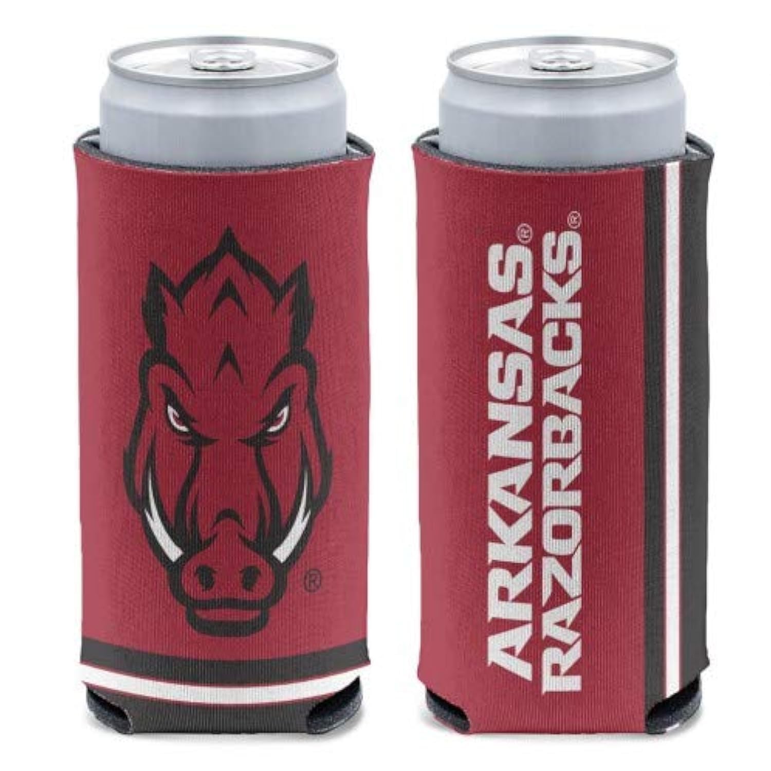 Wincraft NCAA Arkansas Razorbacks Slim Can Cooler, Team Colors, One Size