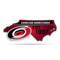 Rico Industries Nhl Carolina Hurricanes State Shape Shape Cut Pennant - Home And Living Room D  Cor - Soft Felt Ez To Hang, 18X0