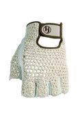 Hj Glove Women'S Snow White Original Half Finger Golf Glove, Small, Left Hand
