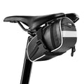 Tongha Water Resistant Bike Seat Bag,Bicycle Saddle Bag Under Seat,Bike Storage Bag with 1L Capacity,Bike Pack with Reflective S