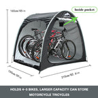 Maizoa Outdoor Bike Covers Storage Shed Tent,210D Oxford Thick Waterproof Fabric,Outdoor Aluminum Alloy Bracket Bicycle Storage