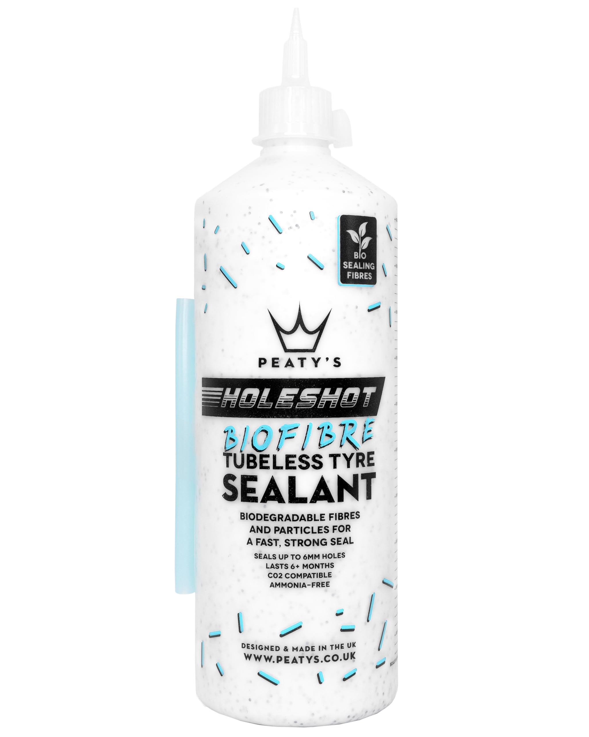 Peatys Holeshot Biofibre Tubeless Tire Sealant 500Ml169 Oz