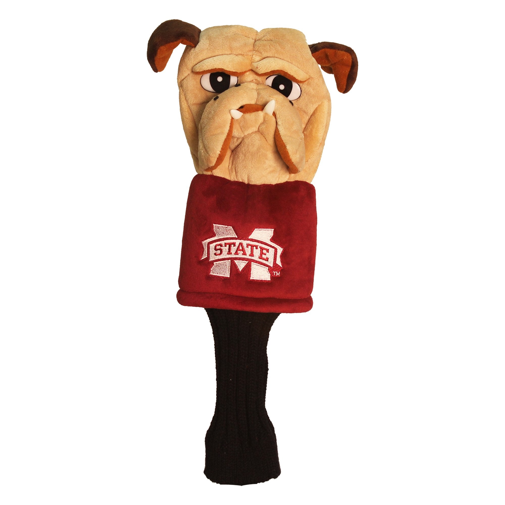 Team Golf Ncaa Mississippi State Bulldogs Mascot Head Cover Mascot Golf Club Headcover, Fits Most Oversized Drivers, Extra Long