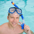 Intex 55648E Reef Rider Swim Set Mask With Snorkel Blue 19.5 X 8.75 X 3.375''