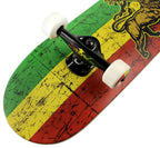 Krown Trinity Rasta Complete Skateboard, 7.75 X 31.5