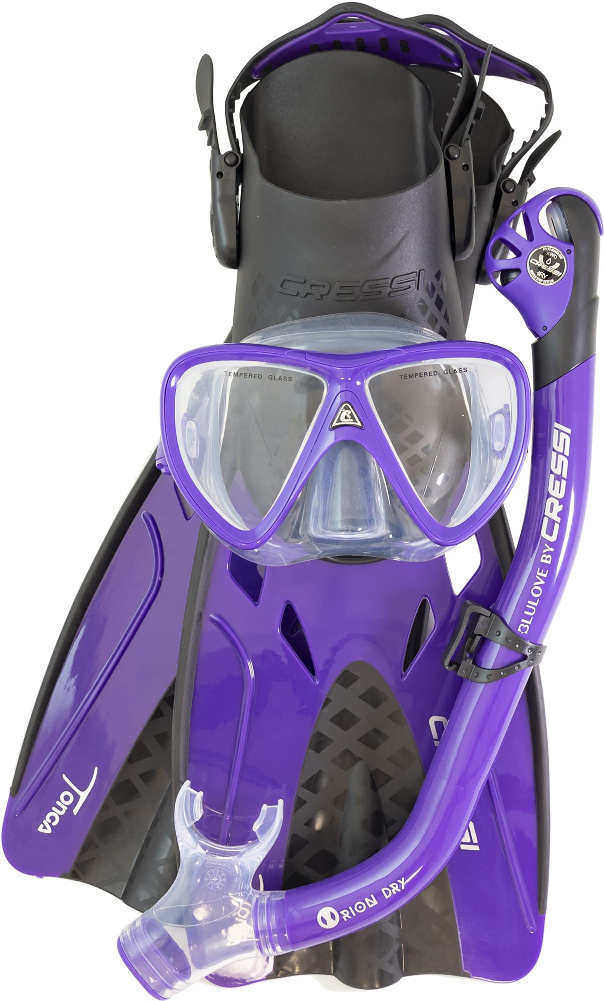 Cressi Tonga Pro Dry Set, Purple, L/XL