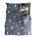 Azarxis Sleeping Bag Liner, Travel Sheet Lightweight Compact Cotton Sleep Bag Sack For Camping, Traveling, Hotels, Hostels & Bac