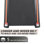 Hccsport Under Desk Walking Pad Treadmill With Remote Control 2.5 Hp Led Display Compact Small Treadmill With Incline For Home O