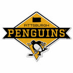Rico Industries Nhl Pittsburgh Penguins Diamond Shape Cut Pennant - Home And Living Room D  Cor - Soft Felt Ez To Hang