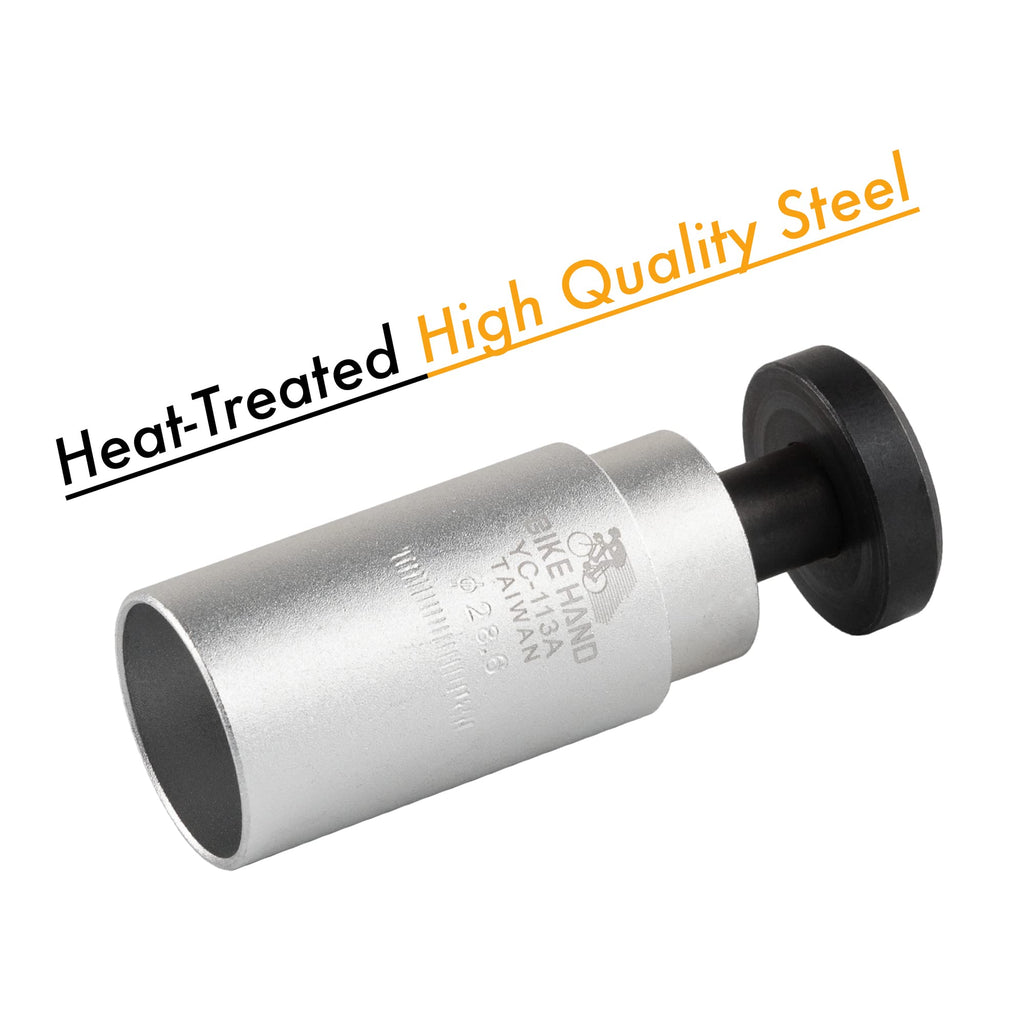 Bike Bicycle Fork Star Nut Setting Installer Install Tool With 2 Free Star Nuts - Size 1-1/8