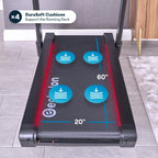 Echelon Stride Treadmill, Touchscreen, Auto-Fold, Motorized Incline, Comfortable Air Cushioning Deck, Elevate Home Workouts, Eas