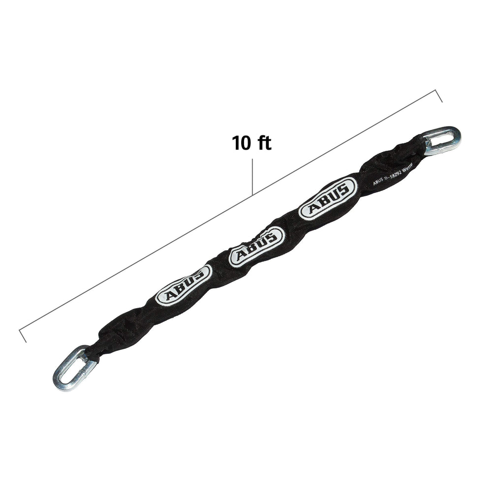 Abus Hardened Steel 6Ks 2 Foot X 1/4'' Thick Square Security Chain For Bikes, Containers, Trailers, Atv'S, Motorcycles And Perso