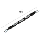 Abus Hardened Steel 6Ks 2 Foot X 1/4'' Thick Square Security Chain For Bikes, Containers, Trailers, Atv'S, Motorcycles And Perso