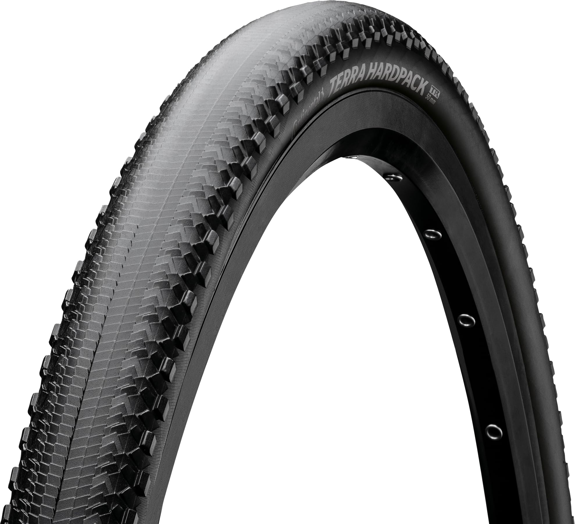 Continental Terra Hardpack - Black - Tubeless Gravel Bike Tire | Make Light Work of Hardpack - E25 Ebike Rated - 700x50, PureGri