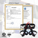 Newdoar Adjustable Thickness Climbing Harness,Ce Certification Wider Half Body Harness For Rock Rappelling Fire Rescuing Tree Cl