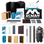 Xcman Complete Ski Snowboard Tuning And Waxing Kit With Waxing Iron, Ski Wax, Waxing Brush,Edge Tuner,Waxing Scraper,Ptex