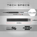Red Dragon Pegasus Soft Tip: 18G - Tungsten Darts Set With White Stems, White Flights And Wallet