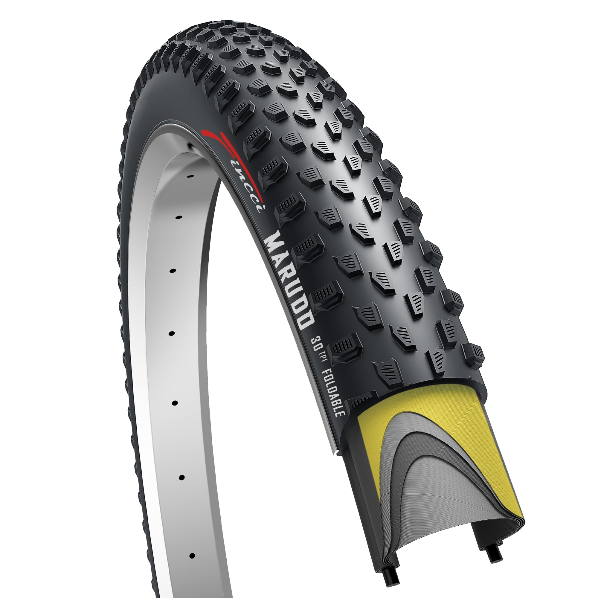 Fincci Marudo 29 X 210 Inch Bike Tire Foldable 52-622 For Mtb Mountain Gravel Hybrid Bike Bicycle