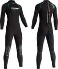 Cressi Balam 2.5 mm Lady Monopiece Wetsuits, Black/Turquoise, L