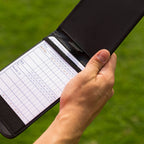 Callaway Leather Golf Scorecard Holder, Black, 7'' X 4.25''