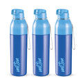 Milton Steel Convey 900 Insulated Inner Stainless Steel Water Bottle, Set Of 3, 630 Ml Each, Blue | Leak Proof | Bpa Free | Hot 