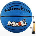 Senston 27.5'' Kids Junior Basketball Balls Youth Size 5 Basketballs 27 Inch Boys Game Ball Blue