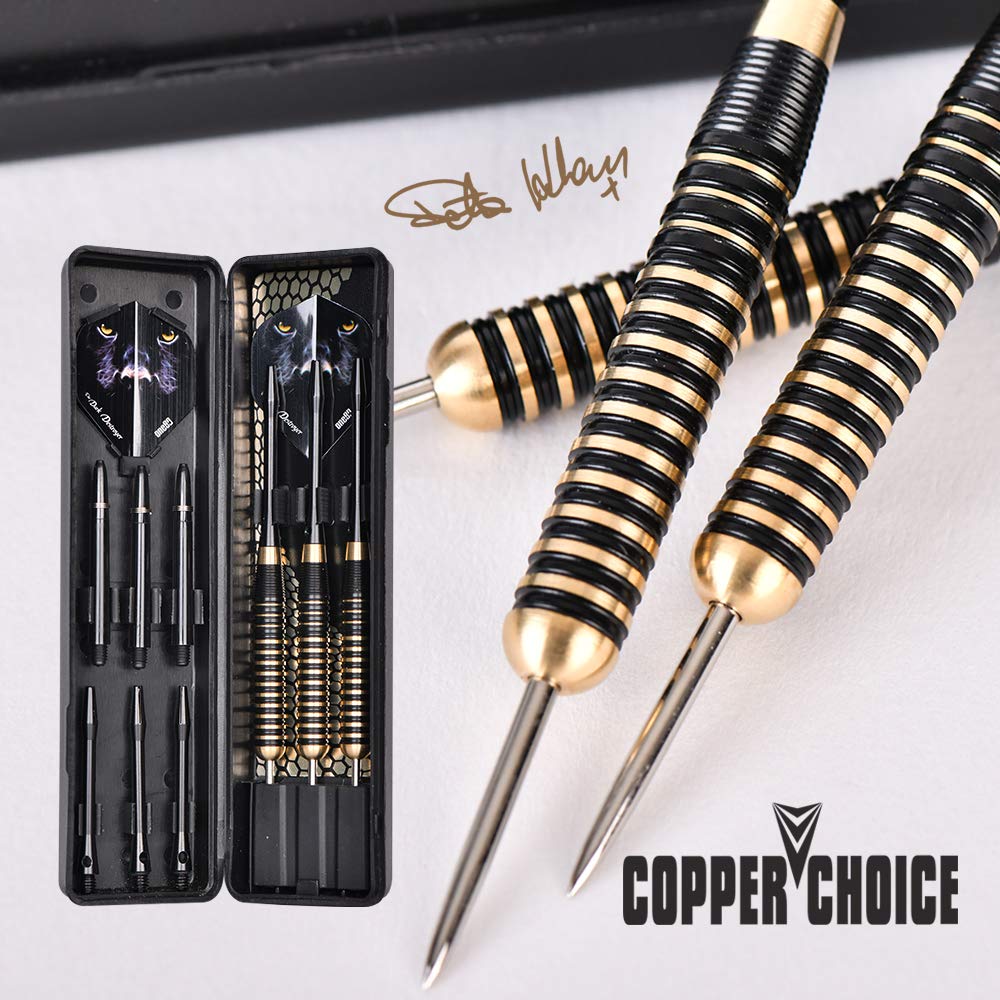 One80 ?He Dark Destroyerprofessional Steel Tip Dart 6 Barrels In Two Styles(20/22G) With Aluminum Shafts, Thick Flight, Slim Cas