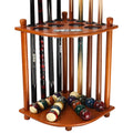 GSE Games & Sports Expert Billiards Pool Stick Holder Only, Corner-Style Floor Stand Billiard Cue Racks with Score Counters, Hol