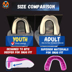 Oral Mart Blackwhite Youth Mouth Guard For Kids - Youth Mouthguard For Karate, Flag Football, Martial Arts, Taekwondo, Boxing, F