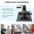 Uten Mini Exercise Bike, Under Desk Bike Pedal Exerciser, Under Desk Bike, Arm & Leg Peddler Machine With Lcd Screen Displays, P