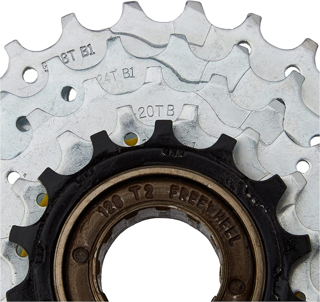 Sunrace 5-Speed Freewheel 14-28T, Silverblack