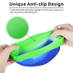 Aegend Kids Swim Cap (Age 4-8), 2 Pack, Blue & Green