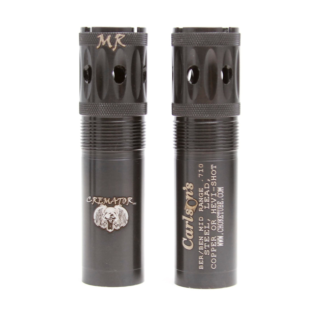 Carlsons Choke Tubes 12 Gauge Compatible For Beretta Benelli Mobil [ Mid Range | 0.710 Diameter ] Blued Steel | Cremator Ported