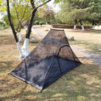 Vilemoon Mosquito Net With Bottom For Camping Bed Compact And Ultra-Light For Travel Outdoor Lightweight Mesh For 2 Person (Blac