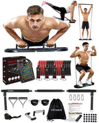 Hotwave 20 In 1 Push Up Board With 16 Gym Accessories.Pushups Bar With Resistance Bands,Portable Home Workout Equipment,Strength