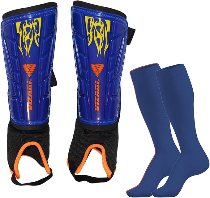 Vizari Blaze Soccer Shin Guards for Kids & Adult with One Pair of Socks - Vizari Sports