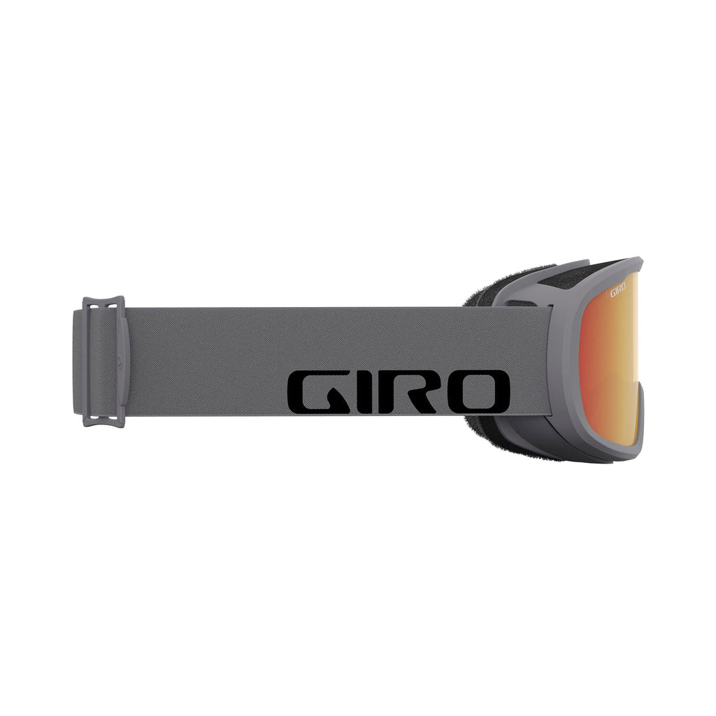 Giro Cruz Asian Fit Ski Goggles - Snowboard Goggles For Men, Women & Youth - Anti-Fog - Otg - Grey Wordmark Strap With Amber Sca