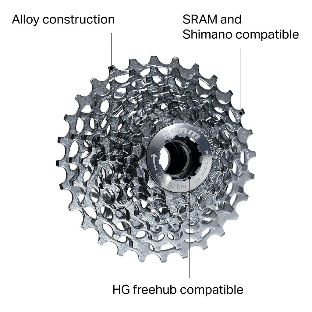 Sram Pg-1070 Cassette One Color, 12X28