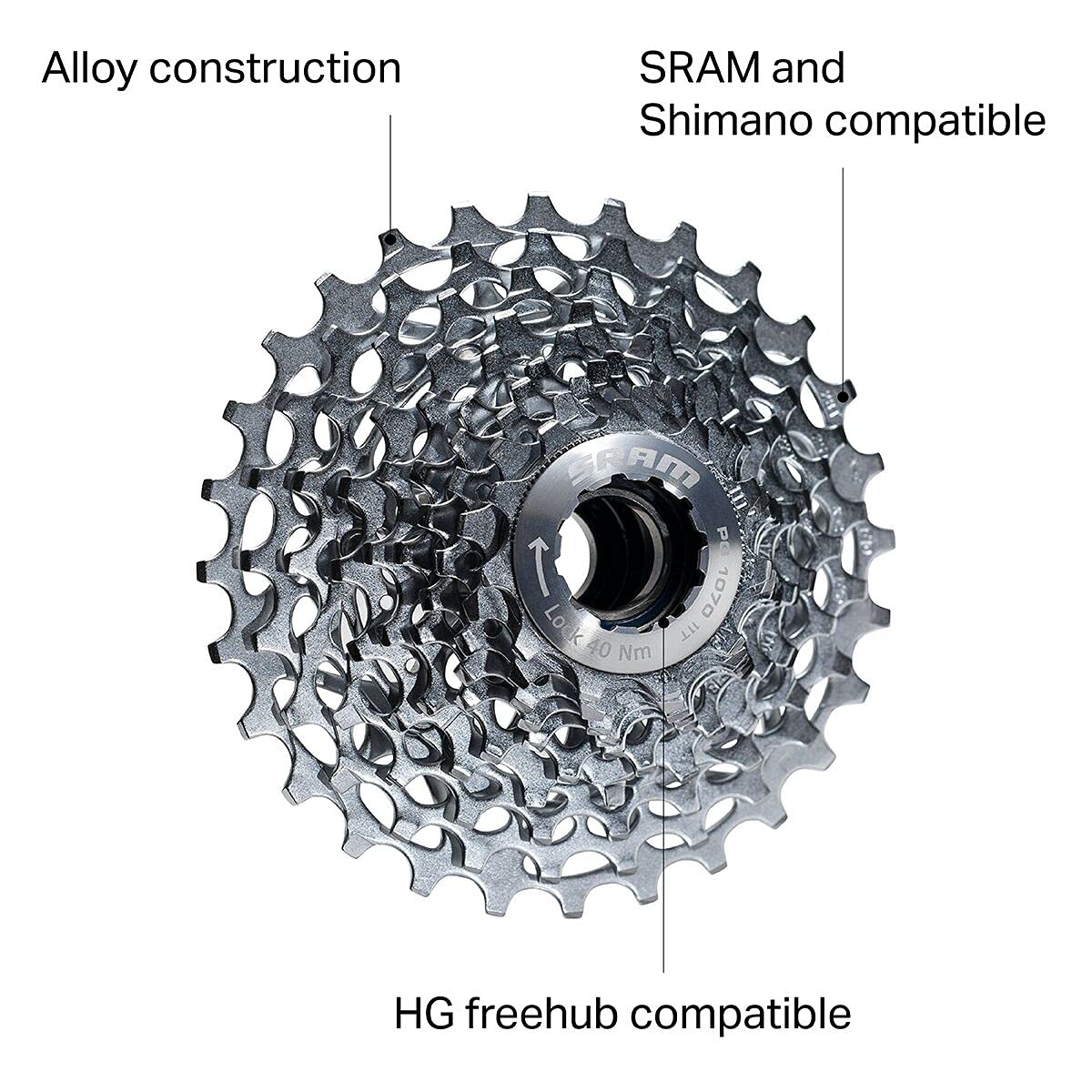 Sram Pg-1070 Cassette One Color, 12X28