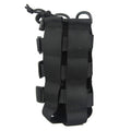 Patiosguard Tactical Water Bottle Pouch For Molle Systems, Adjustable Outdoor Sports Kettle Carrier Holder (Black)